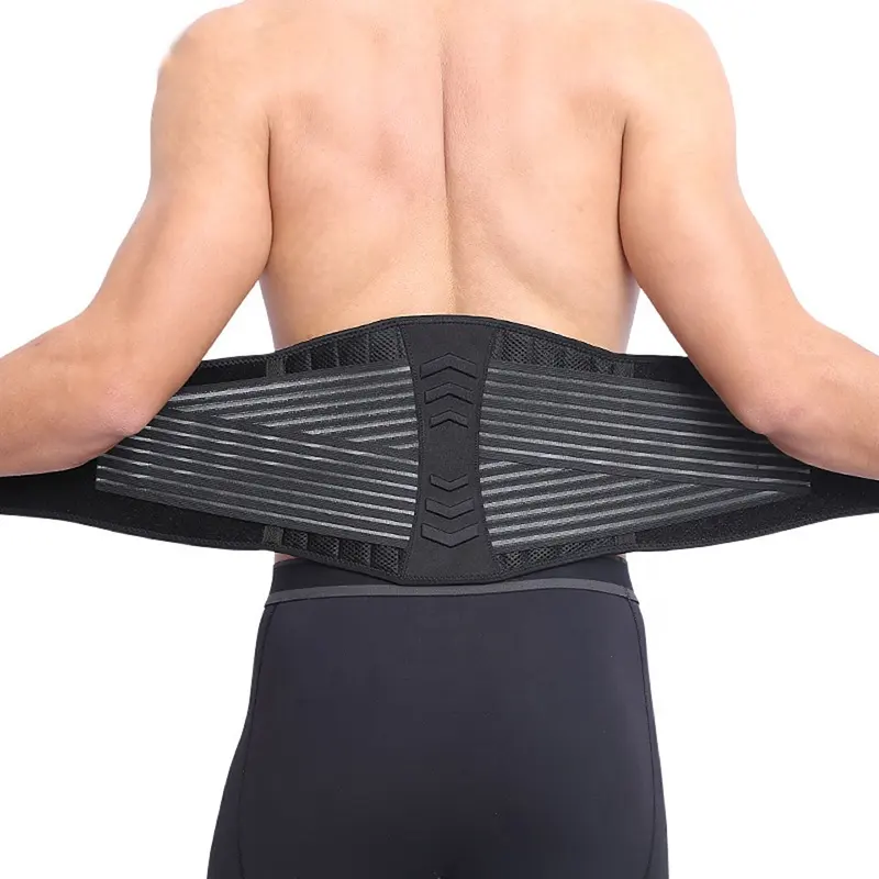 Cinturón de soporte de cintura elástico para hombre, ajustable, transpirable, a precio de fábrica