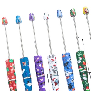 Bolígrafos Personalizables con Cuentas Navideñas - Bolígrafos de Tinta Negra al por Mayor para Profesores, Estudiantes, Material de Oficina - Product Image 2