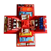 Nouveau Design Surprise Explosion Coffret Cadeau Papier Carton Pliant Surprise Snack Box 5 Couches DIY Creative Explosion Coffrets Cadeaux