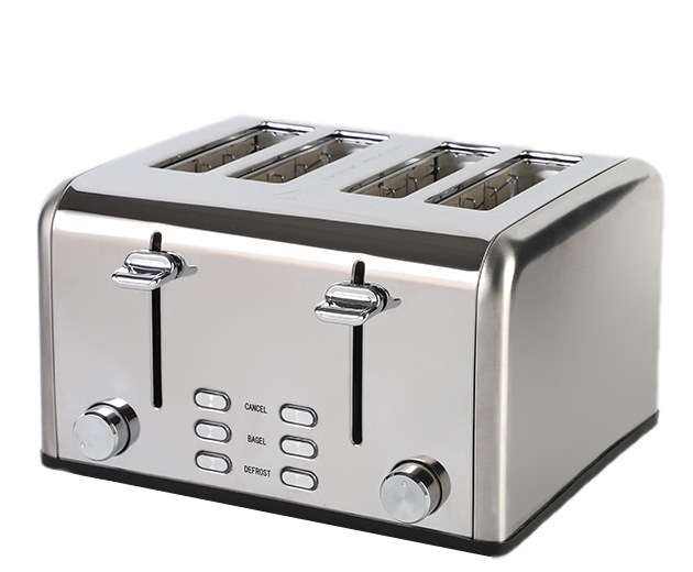 Digital Mini Smart Electric 4 Slices Ovens Grill Machine Touch Screen Electr Conveyor Toaster Automatic Sandwich Bread Maker