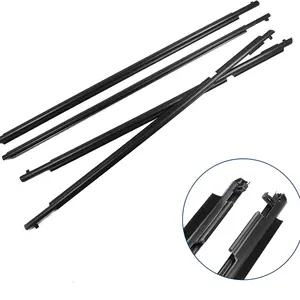 4 cái/bộ Hya cao su weatherstrip cửa sổ đúc TRIM xe bên ngoài cửa sổ vành đai con dấu Tương thích cho 4 Runner 2010-2019