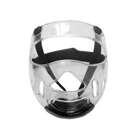 ANTMAX Casque de protection transparent détachable à visière souple pour Taekwondo et Karaté, protège-visage pour enfants et adultes