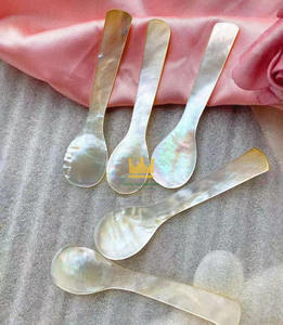 Cuchara Artesanal Moderna y Ecológica de Concha Marina con Madreperla Natural para Helado y Caviar, Ideal para Regalos de Fiesta - Product Image 4