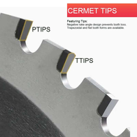 Disco de sierra TCT multiusos de fábrica OEM para cortar madera, aluminio y acero, sierra de mesa profesional de 7/14 pulgadas con 80 dientes de carburo