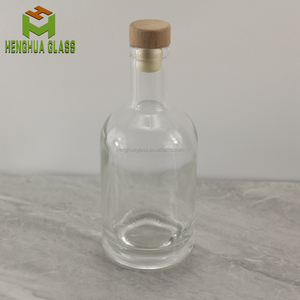 Bottiglia di Vetro Trasparente da 375ml per Vino, Liquori, Bourbon, Cocktail <span class=keywords><strong>Old</strong></span> Fashioned e <span class=keywords><strong>Gin</strong></span> con Tappo in Sughero - Product Image 3