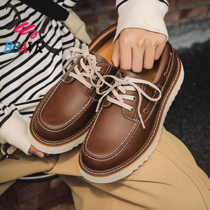 Chaussures Décontractées Hommes de Qualité Supérieure, Modèle Personnalisé, Baskets en Cuir à Enfiler ou à Lacets, Style Marche - Product Image 5