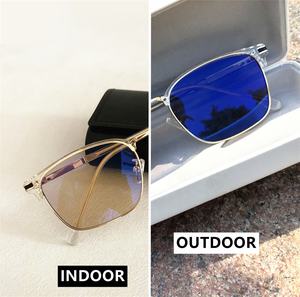 Gafas de sol fotocromáticas para hombre con lentes que cambian de color, de tawny a gris, 2026, anti <span class=keywords><strong>luz</strong></span> azul, UV400, reflectantes, Qingqing 2026 - Product Image 3