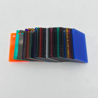 Conseil acrylique coloré avec usine de personnalisation de plaque debout en stock Panneau acrylique laser électrolytique semi-transparent de 2mm