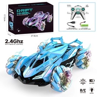 Voiture télécommandée MST Toys pour cascades latérales, 2.4G, rotation à 360 degrés, transformation, double télécommande avec lumières