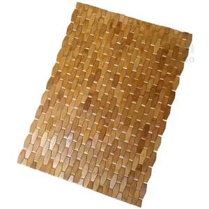 CF BBM006 Alfombrilla <span class=keywords><strong>enrollable</strong></span> de madera de bambú natural para baño Fácil de limpiar Alfombras de baño largas y grandes Alfombrilla con antideslizante - Product Image 1