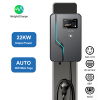 Nuevo Cargador Inteligente para Vehículos Eléctricos de 22kW Trifásico, Certificado IP65, CE y RoHS, Actualización de Firmware OTA, Enchufe Tipo 2 para Garaje, WrightCharge