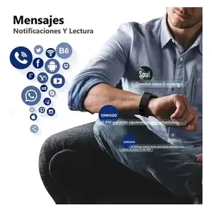 Relojes Inteligentes, Reloj Inteligente para Hombre, Llamadas Bluetooth, IP68, Notificación de Mensajes, Reloj Inteligente... Negro - Product Image 3