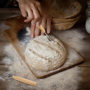 Proofing Basket Bread <b>Set</b> Sourdough Starter <b>Set</b> - Includes 2 Bread Proofing Baskets Bread <b>Baking</b> Accessories Complete <b>Set</b> for - Product Image 5