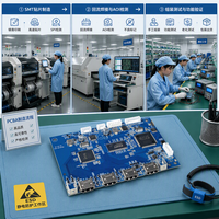 Service d'assemblage de circuits imprimés multicouches HDI de haute qualité et durables en matériau Rogers avec finition de surface ENIG, blindage RF/EMI, ODM OEM