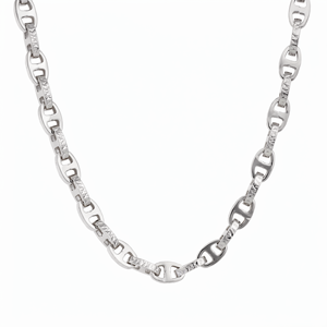 Collier chaîne marine en platine Pt950 massif blanc de qualité supérieure, robuste, unisexe, audacieux, bijou en platine, cadeau - Product Image 4
