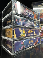 Boîte de rangement en acrylique pour booster de cartes Lorcana TCG personnalisée RAY YI - Portable, écologique et recyclable