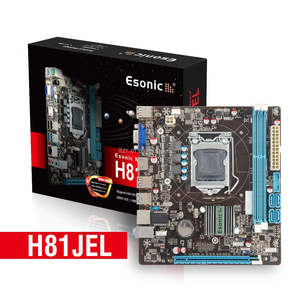 Esonic H81 <span class=keywords><strong>Desktop</strong></span>-<span class=keywords><strong>PC</strong></span>-Mainboard LGA1150 USB3.0 DDR3 DIMM Micro-ATX-Mainboard für Intel Core 4. Generation CPU - Product Image 1