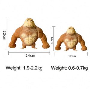 Hot Selling Rubber <b>Squishy</b> Monkey Sand Filled Animal Stress Relief Funny Decompression Toys for Girls and Children - Product Image 2