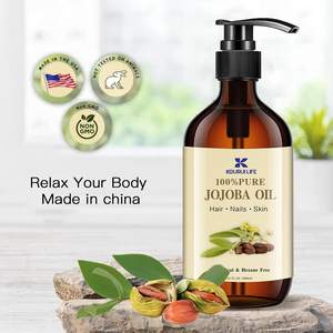 KOURUILIFE USDA Aceite de Jojoba Puro Certificado Orgánico 100% 33,8 Fl.oz Bomba Hidratante Profundamente Antienvejecimiento PARA EL Cabello Facial Cuerpo Esquí - Product Image 4