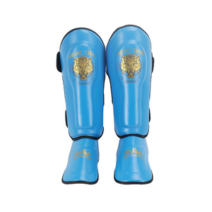 Sanda ป้องกันขาและเท้าสำหรับเด็กมวยไทยหนังต่อสู้แบบมืออาชีพน้ำหนักเบา - Product Image 3