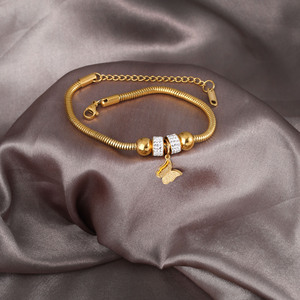 <span class=keywords><strong>Bracelet</strong></span> Papillon Plaqué Or en Gros avec Strass pour Femme, Design de Niche de Luxe, Montres-bracelets, Accessoires de Bijoux Tendance - Product Image 2