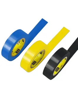 PVC 20m high quality and low price color electrical tape, High viscosity waterproof electrical insulation tape