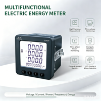 EASTSONG ES96ZY Medidor de Panel Trifásico Multifuncional RS485 Modbus LCD Analizador de Energía de 8 Dígitos 4DI 2DO Salida de Relé Clase 0.5S