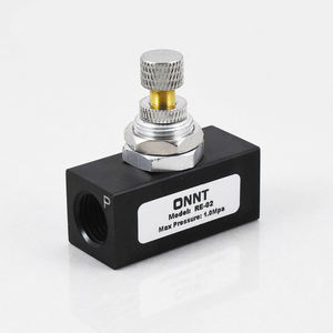 Регулируемый пневматический электромагнитный клапан регулировки расхода воздуха <span class=keywords><strong>RE</strong></span>-01 <span class=keywords><strong>RE</strong></span>-02 <span class=keywords><strong>RE</strong></span>-03 <span class=keywords><strong>RE</strong></span>-04 G1/8 G1/4 G3/8 G1/2, односторонний - Product Image 1