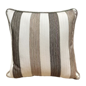 Housse de coussin rayée style simple AIBUZHIJIA 50*50 cm 30*60 cm, housses de coussin décoratives, textiles de maison, taies d'oreiller - Product Image 1