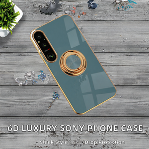 Coque de téléphone en TPU avec support en époxy et finition miroir métallique - Product Image 2