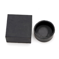 Protège-pieds en caoutchouc noirs (carrés, rectangulaires, ronds) pour tabourets, tables, chaises, tubes et tuyaux – Silencieux, antidérapants, différentes tailles