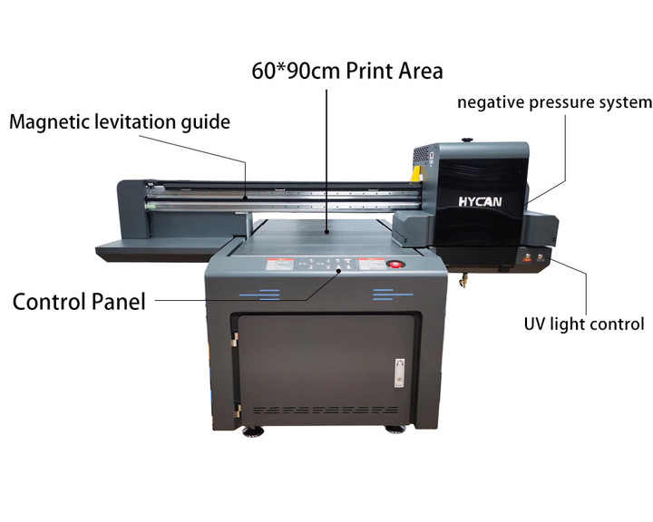 24 New 6090 UV Flatbed Printer I3200U1 Print Head UV Ink Automatic Ink ...