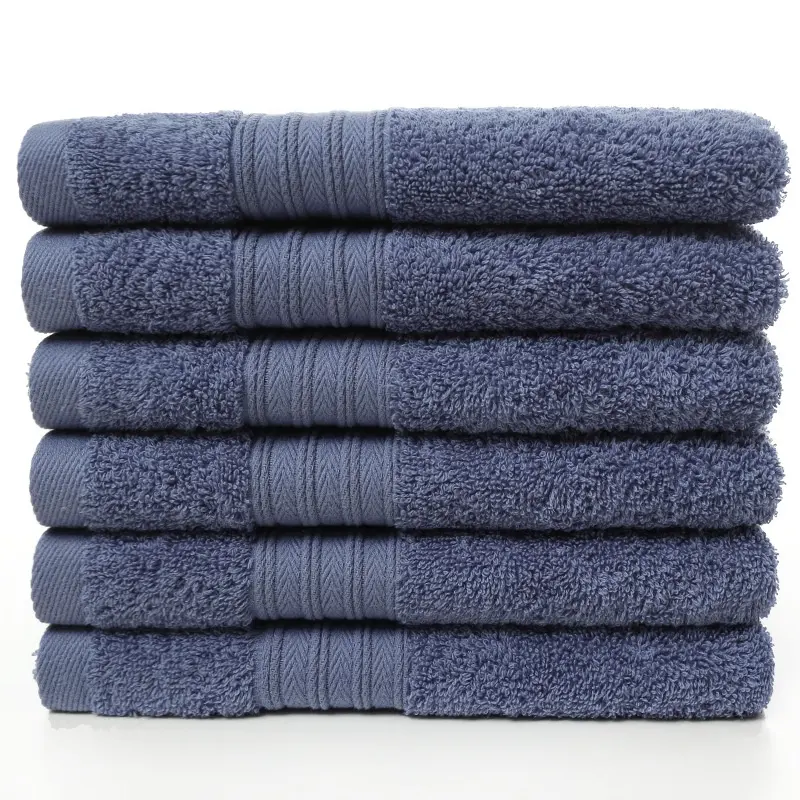 Wholesale Luxury Cotton Soft 6 Piece Set Bath Towel Large Set 700 Gsm Set