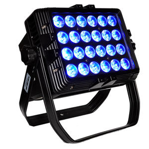 En stock 24/18 Watt RGBWAUV LED Lampe murale carrée étanche IP65 Lumières mobiles avec corps en aluminium Projection DMX512 - Product Image 4