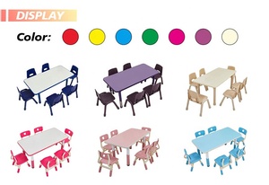 Wholesale <strong>Big</strong> Baby <strong>Chair</strong> and <strong>Table</strong> Play School Furniture Kindergarten <strong>Table</strong> Brown Wood <strong>Kids</strong> Rectangular <strong>Table</strong> 6 <strong>Chairs</strong>
