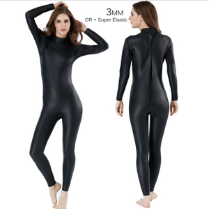 Camisa de baño de tela de cuero 3Mm neopreno Cr suave luz suave piel traje húmedo manga larga surf natación traje de neopreno - Product Image 5