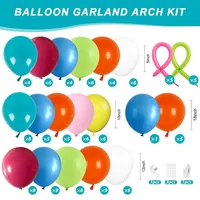 Ensemble de chaînes de ballons gris bleu kaki sur le thème de la jungle pour la décoration de fête d'anniversaire pour enfants