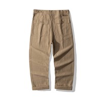 Pantalon Homme Style Américain Vintage OG107 – Pantalon de Travail Décontracté en Satin Tissé Lourd Coupe Droite avec Boutons – Fournisseur Populaire