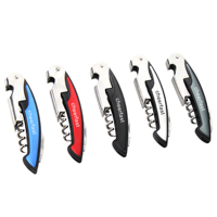 Tire-bouchon personnalisé en acier inoxydable et aluminium, tire-bouchon de sommelier à tête de crevette et tire-bouchon décapsuleur