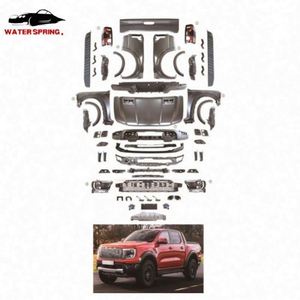 Ventes d'usine <span class=keywords><strong>2022</strong></span> Mise à niveau 2023 Kits de carrosserie Raptor Pare-chocs avant arrière Grille Capot Aile Kit de carrosserie pour Ford Ranger T9 - Product Image 1