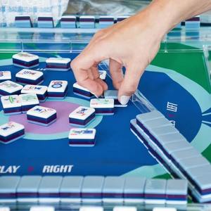 مجموعة قطع ماجونغ أمريكية مخصصة، 160 قطعة من الأكريليك، 4 طبقات مقاومة للبهتان، منقوشة، مجموعات ماجونغ أمريكية للعب في المنزل والحفلات - Product Image 4