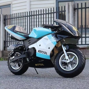 Mini moto de rue 49cc à essence haut de gamme, facile à conduire, <span class=keywords><strong>2</strong></span> temps, avec pneus durables de 10 pouces (Offre Spéciale) - Product Image 2