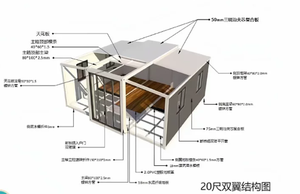 Di động mô-đun đúc sẵn <span class=keywords><strong>container</strong></span> nhà mở rộng gấp văn phòng ngôi nhà nhỏ với thiết kế có thể gập lại - Product Image 5