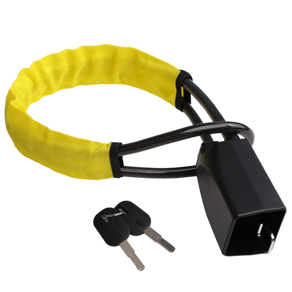 Farbin FB-FXPS-Yellow U-Shaped Steel Car Steering Wheel Lock - Anti-Theft Security Device