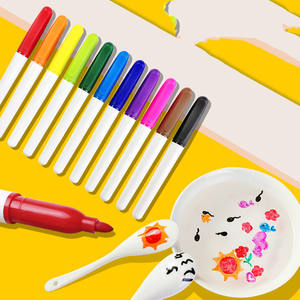 Marqueur effaçable enfants couleur à base d'eau tête épaisse suspendu à l'eau effaçable tableau blanc stylo <span class=keywords><strong>magique</strong></span> encre cuillère <span class=keywords><strong>peinture</strong></span> stylo - Product Image 4