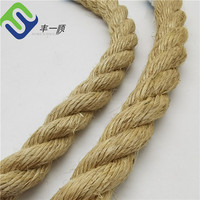 100% Sisal Fiber kenevir örgülü halat açık deniz ambalajı için yüksek mukavemet ve aşınmaya dayanıklı