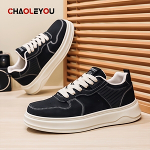 Nouvelles Chaussures Homme Printemps-Été 2026 – Baskets Décontractées Tendance, Polyvalentes, Respirantes, à Semelle Épaisse et Rehaussante, Style Skate - Product Image 1