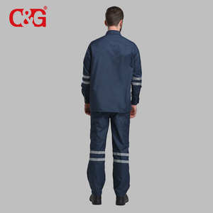 Combinaison de sécurité 2 pièces <span class=keywords><strong>Dupont</strong></span> Nomex, chemise et pantalon, vêtements de travail, vêtements résistants au feu, vente en gros - Product Image 3