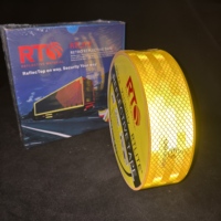 Ruban Réfléchissant Certifié EMARK 2 Pouces x 150 Pieds, Ruban de Conspécité, Rouleau de Radium, Autocollant Réfléchissant Luminescent pour Camions