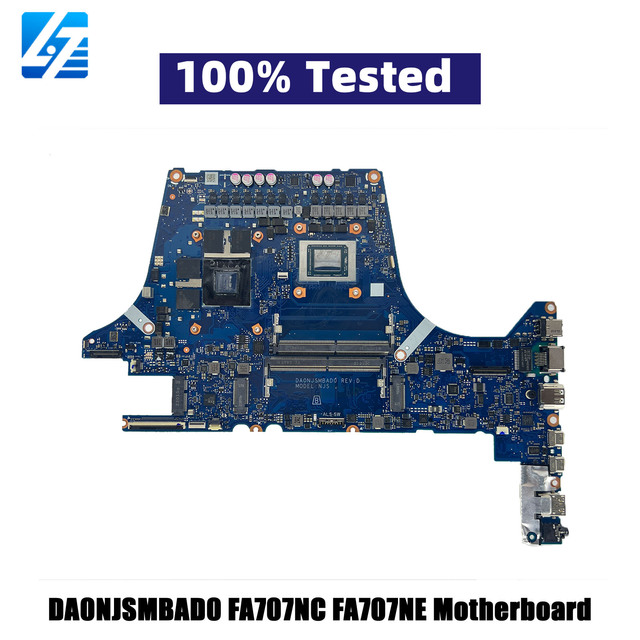 Repair DA0NJSMBAD0 Laptop Motherboard for ASUS TUF Gaming FA707N FA707NC FA707NE With R5 R7 R9 CPU 100% Tests OK Stk